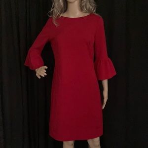 American Living Red Long Sleeve Dress